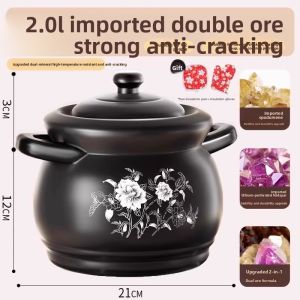 MENGCHUANG | Stovetop Ceramic Pot for Gas Stove Heat Resistant Non-cracking