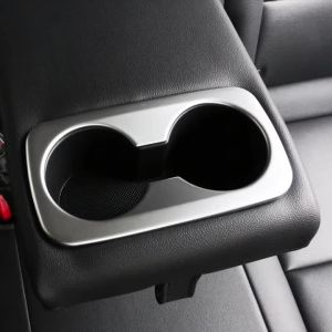 Nhựa ABS Xe Hàng Ghế Sau Nước Cốc Khung Viền Bao Da Trang Trí Cho Xe Kia Sportage 4 QL 2016-2021