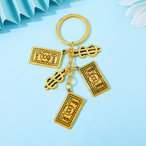 100 Dollar USD พวงกุญแจเงินกระเป๋า Handmade ของที่ระลึก US สกุลเงินของขวัญพวงกุญแจสําหรับงานฝีมือสร้างสรรค์