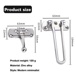 Talao Buckle Door Lock: Enhancing Safety with Zinc Alloy & Anti-theft Features