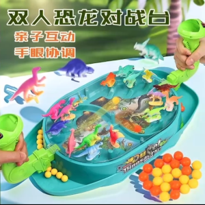 เกมยิงไดโนเสาร์ DIY ของเล่นโต้ตอบบอร์ดเกมฝึกไหวพริบ ของขวัญสำหรับเด็กFun Game ของเล่นเด็ก เกมกระดานไดโนเสาร์
