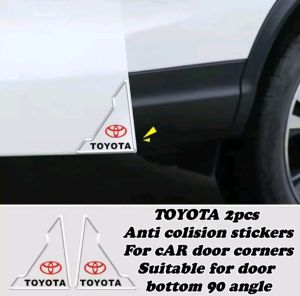 Q-7 2pcs Car door corner transparent anti-collision stickers