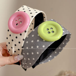 PINK EMPRESS | Dot Button Hair Hoop for Managing Loose Strands