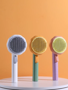 Aiwo Pumpkin Comb Pet Hair Brush Cute Cat Dog Fur Grooming Massage Easy Pet Care Sikat Kuching