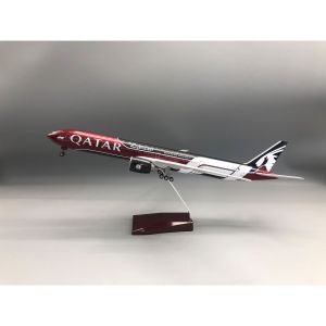 1/157 Scale Planes B777-300 Airway 47cm Airplane Model Resin Aircraft Diecast with Lamp & Wheels Hobby Aviation Collection Gift