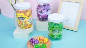 (10 ลูก) เยลลี่มีไส้ มาร์ชเมลโล่ ลูกเป็ด ลูกโลก ขวดนม แตงโม Soft candy gummy อร่อยหอม