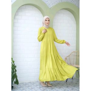 JUNKO DRESS TALI PINGGANG PREMIUM WARNA FANTA FUCHIA - GAMIS SUSUN BERTALI JUMBO MURAH FIT TO XXXL - DRES BUSUI BAHAN RAYON PREMIUM - BAJU REMAJA KEKINIAN - FASHION MUSLIM WANITA LIMITED EDITION - KOREAN STYLE TERBARU - BISA COD