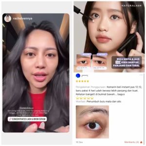 Naturalash Concentrated Lash & Brow Serum (No.1 Serum Penumbuh Bulu Mata dan Alis) with Rosemary Oil by Naturalens | Eyelash Lash Bulumata Eyebrow