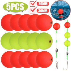 5ชิ้นทุ่นตกปลา Luya 20มม.-30มม. พร้อมโฟมแหวนไฟทองแดงลูกบอลลอยน้ำอุปกรณ์ตกปลากลางแจ้งสากล