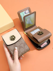 กระเป๋าใส่บัตรแบบพกพาสำหรับผู้หญิง 2025 กระเป๋าใส่บัตรใบขับขี่แบบไฮเอนด์ความจุขนาดใหญ่แบบพกพาพร้อมช่องใส่บัตรหลายช่อง