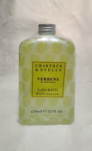 Crabtree & Evelyn Verbena de Provence Bubble Bath 650ml Luxury Bath Soak Relaxing Body Wash