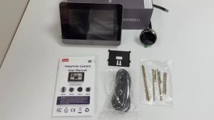 Tuya 2MP 5Inch Screen Mini Digital Peephole Viewer WiFi 940NM IR Microwave Radar Motion Detection Door Camera 10000mAh Battery