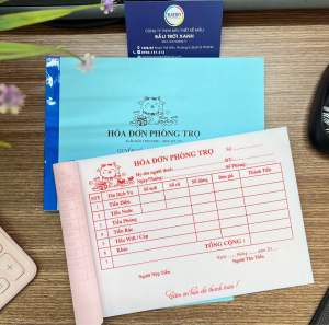 Hoá đơn phòng trọ A5 15x20cm 2 liên 100 tờ/quyển