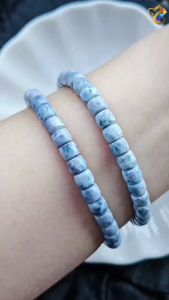 Collection Grade Rare Purple Larimar Abacus Bracelet