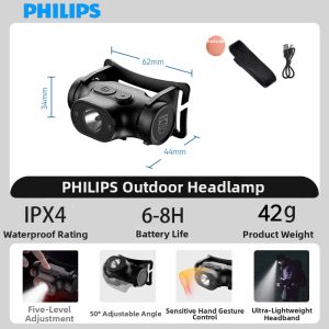 Philips | Outdoor Fishing Headlamp Strong Light Induction Long Battery Life