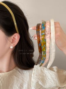 Acetate Tortoiseshell Hairband Womens Vintage Non-pinching Lightweight Daily Outdoor Wearable Hair Accessory Head Jewelry