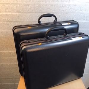 🎒 Men Portable Password Box Business Briefcase Documents Travel Carryon Toolbox Laptop Case Black