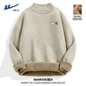 Warrior | Áo Sweater Len Cổ Cao Ấm Ám Nam