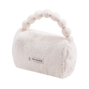 Compact Plush Handheld Cosmetic Carrier for Travel B031