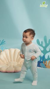 LULLABY - Sleepsuit BT cài giữa cổ tim - NH335N
