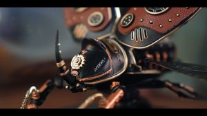 ROKR Bọ Cánh Cứng ROKR Beetle MI02 DIY. Có đèn Led. Mô Hình xếp hình 3D Sinh vật Cơ học Tự làm của Rokr