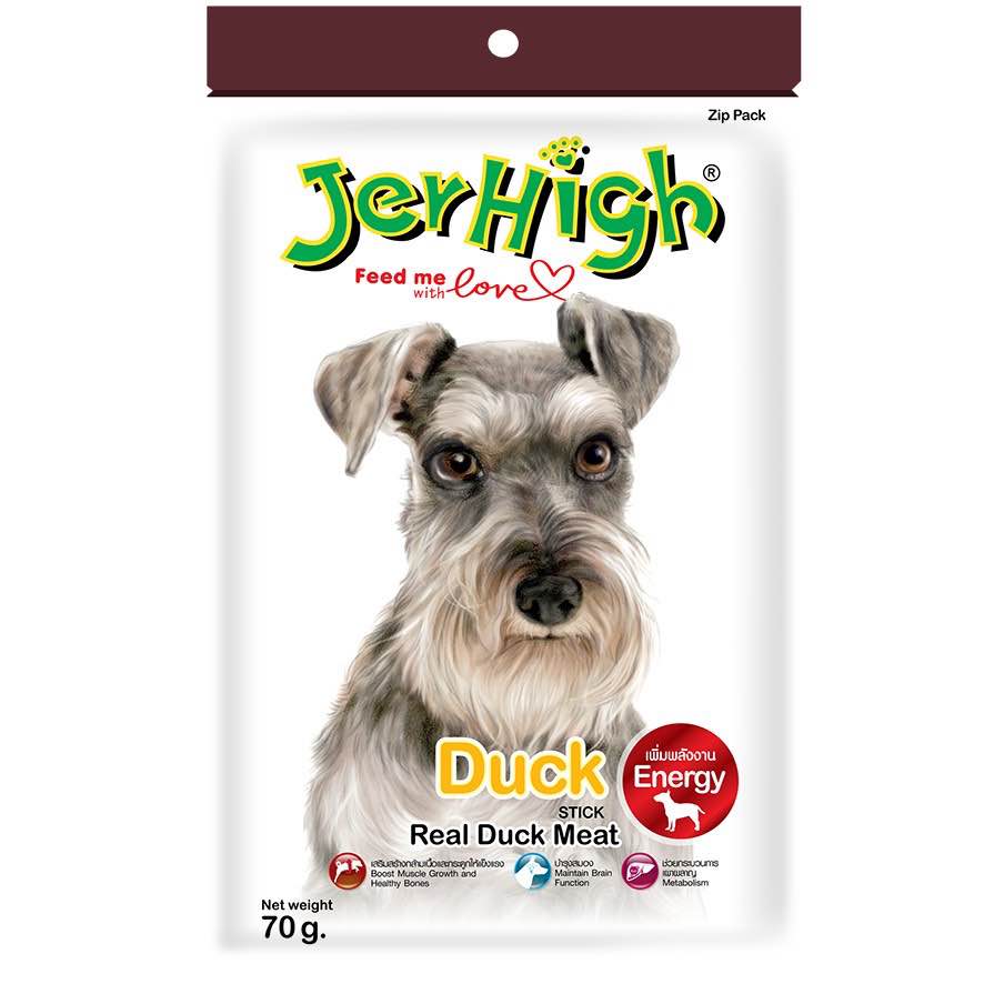 ขนมสำหรับสุนัข Jerhigh chicken stick ขนมแท่ง เจอร์ไฮ ขนมสุนัข ขนมหมา