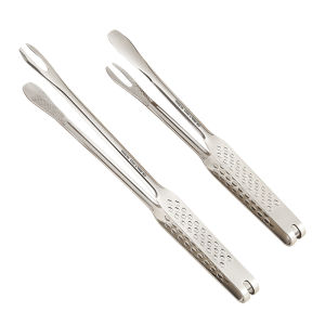 CHUANGSHUNFU | Heat Resistant Stainless Steel BBQ Tongs 316 Thickened Steak