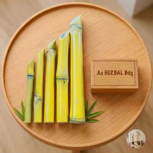 Batang bambu kuning sudah runcing P 30 cm isi 4 batang-az