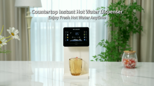 Desktop Instant Hot Water Dispenser with 3L water tank 2000W Thick-film Rapid Heating Mini Portable Tea Making Bar One-button Speed Heating 6-Level Adjustable Water Temperature HD Touchscreen Color Display Home and office Electric Kettle