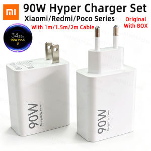 Xiaomi | XIAOMI 90W Charger Original Mi Turbo Fast Charging Adapter EU US Xiaomi 17 Ultra 15 15T 14 13 13t Poco F7 F8 X7 X8 M8 Redmi Note