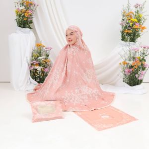 Mukena Orchid Fiore Traveling Set Dewasa Jumbo Bahan Rayon Premium Original by Fahijablove