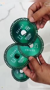 Đĩa cắt phủ kim cương đa năng 6 trong 1 màu xanh lá phủ bóng hàng cao cấp Mei Er Dun