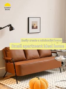 Sofa 1-3Seater Sofa Technical Fabric Sofa Bed Orange/White/Black Sofa Chair With High Resilience Sponge