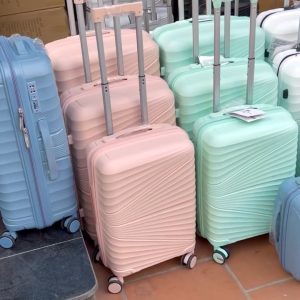 Vali nhựa PP cao cấp P300 chống bể vỡ hoàn toàn size 20/24/28 inch Vali khoá kéo nhựa dẻo PP chống vỡ tuyệt đối