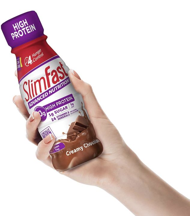 SlimFast Advanced Nutrition High Protein Meal Replacement Shake, Creamy