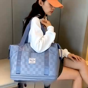 💖SG local stock 💖Travel bag with wheels/Travel bagpack/Luggage bag/Duffle bag/Foldable tote bag waterproof with wheel