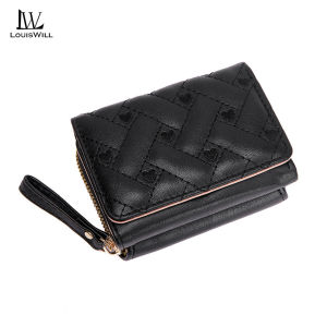 LouisWill Womens Wallet Card Holder Simple Fashion Purse Female Short Wallet Ladies Money Bag Chic Card Holder Small Purse Exquisite High-End Credit Vintage Card Wallet