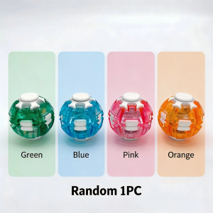 Press To Spin Fidget Ball Keyring Rotating Gyro Fidget Toy Stress Relief Sensory Toy Anti Anxiety Portable Backpack Pendant Gift