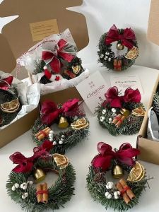 Mini Christmas Decoration Bell Ornament New Year Decorative Atmosphere Home Window Car Hanging 10cm Festive Accessories