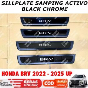 Sillplate Samping Honda BRV BR-V 2022 2024 2025 Activo Hitam Chrome Lampu / Non Led