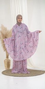 MUKENA DEWASA TRAVEL MINI 2 IN 1 PARASUT KOREA MOTIF CAMELIA / PEONY / SAKURA / AQUAFLEUR / AUDREY (FREE SAJADAH MUKA)