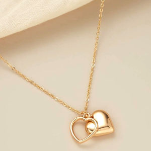 Vòng Cổ Mặt Dây Chuyền Trái Tim Lãng Mạn Dành Cho Nữ Trang Sức Tình Yêu Thanh Lịch Cho Ngày Lễ Tình Nhân Kỷ Niệm Hàng Ngày Hợp Kim Kẽm Kim Loại