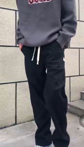 Buy One Take One: Men's Labeling Corduroy Pants & Khaki Baggy Straight Cut Slacks