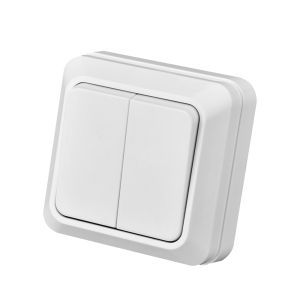 White Power Socket Not Ground Flame Retardant Wall Mounted EU Standard Classic Electrical Outlets Paint Plastic 250V Surface