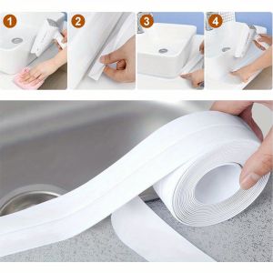 Kitchen and Bathroom Waterproof and Mildew Proof Tape Kitchen Joint Sealing Strip Waterproof Strip Bathroom Toilet Gap Wall Corn