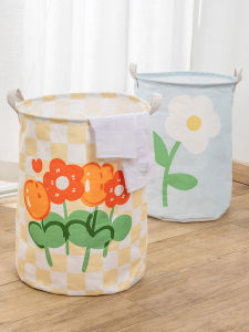 Xô Đựng Quần Áo Bẩn Oxford Fabric Home Decor Hoa Văn Tranh Thủ Công Dệt May Chất Liệu Vải Vật Dụng Lưu Trữ Đồ Chơi