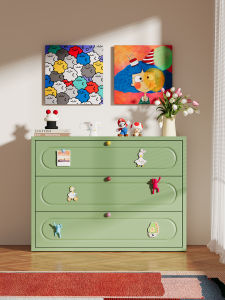 Fresh Country Style Entry Storage Cabinet Multilayer Dustproof