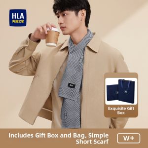 HLA | Warm Outdoor Riding Windbreaker Accessory Scarves Gift Box Package