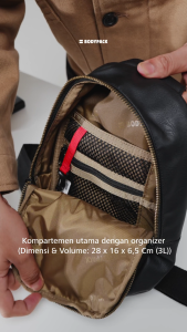 Bodypack Weston 2.0 Sling Bag Tas Selempang Travel Kerja Kuliah Classic 3 L - Hitam Embossed