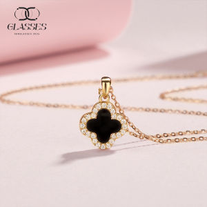 สร้อยตาแมว สร้อยคอฟูน้ำ โชค สร้อยสแตน เลสแฟชั่นสำหรับผู้หญิ